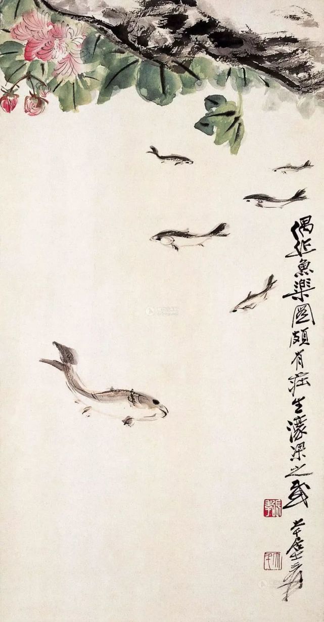 大师画鱼,年年有余!