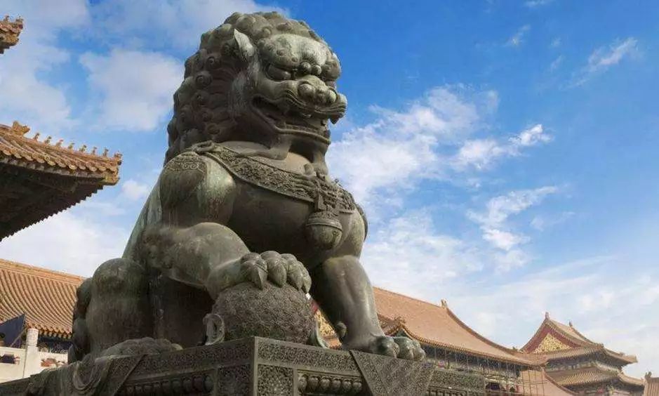 北京故宫石狮子
