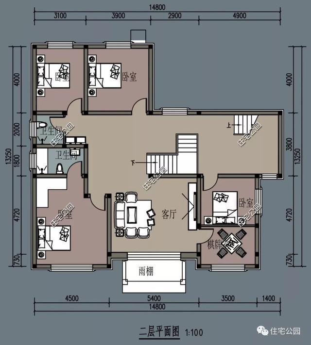 农村自建房精选图库:20套带封闭式车库住宅户型