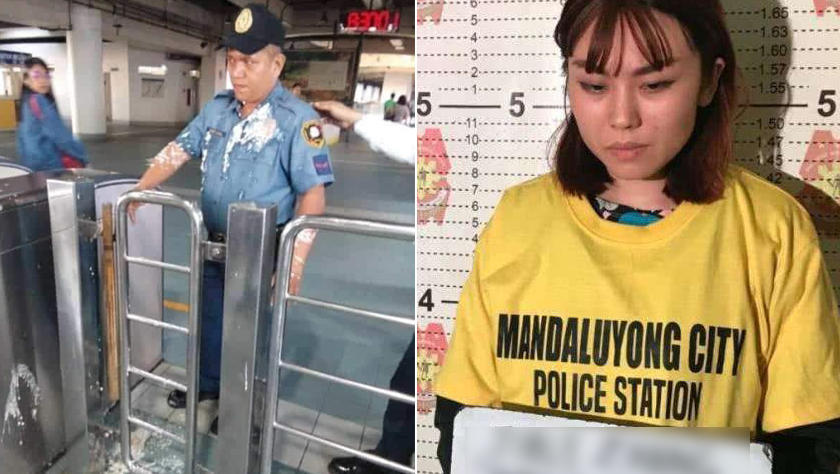 中国留学生大闹菲律宾地铁被拘 中外网友:到哪