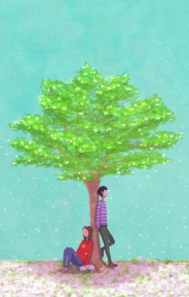 有些心动,一旦开始便覆水难收!韩国插画师暖心治愈的情侣插画