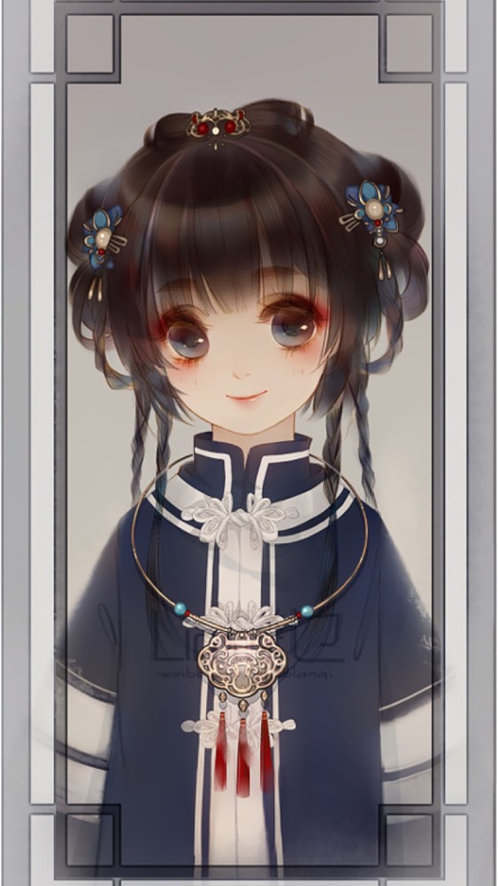 古风,微笑