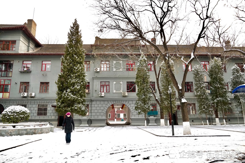 北京公主坟海军大院雪景 银装素裹宁静怡人