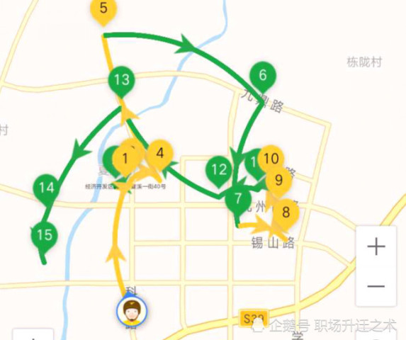 外卖小哥晒出送餐路线图,抱怨订单太分散,不超时才怪