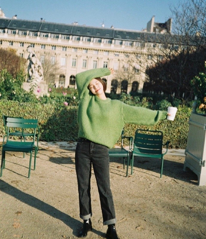 韩国超自然氧气美女,笑起来眼里有星星,是否撩