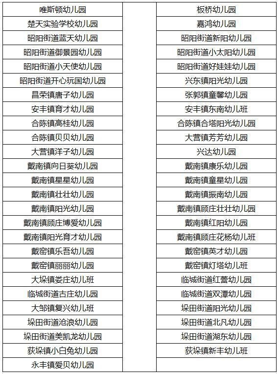 你家小孩的学校上榜了吗 兴化具有办学资质的民办幼儿园名单公布