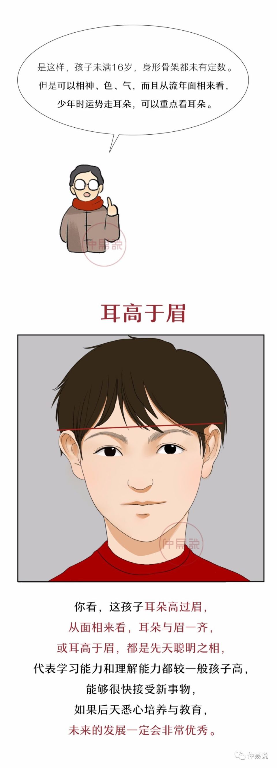 这篇文章主要说了三点,耳高于眉的相主贵,有名气会遇贵人受提携,上进