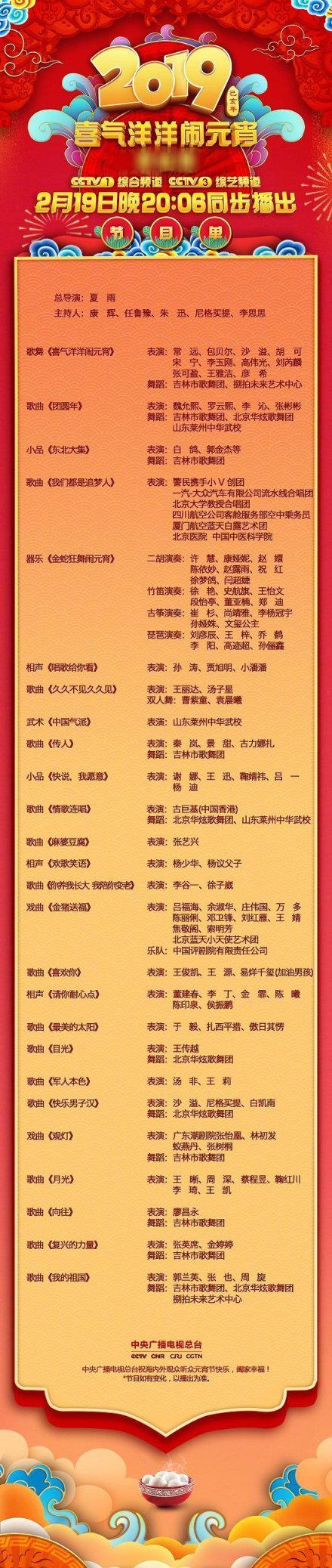 出炉了,明星阵容有沙溢,包贝尔,景甜,谢娜,古巨基,tfboys,古扎丽娜