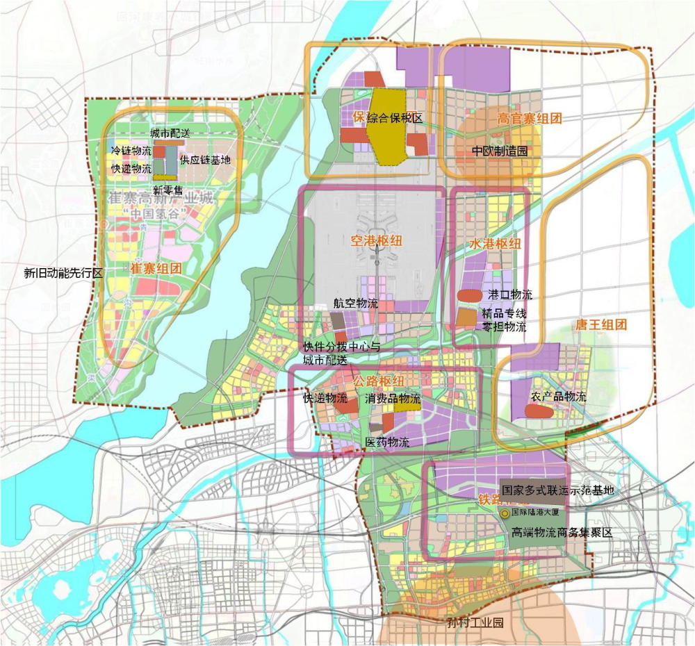 空中悬车厢,地下跑胶囊,济南国际内陆港规划好拉风