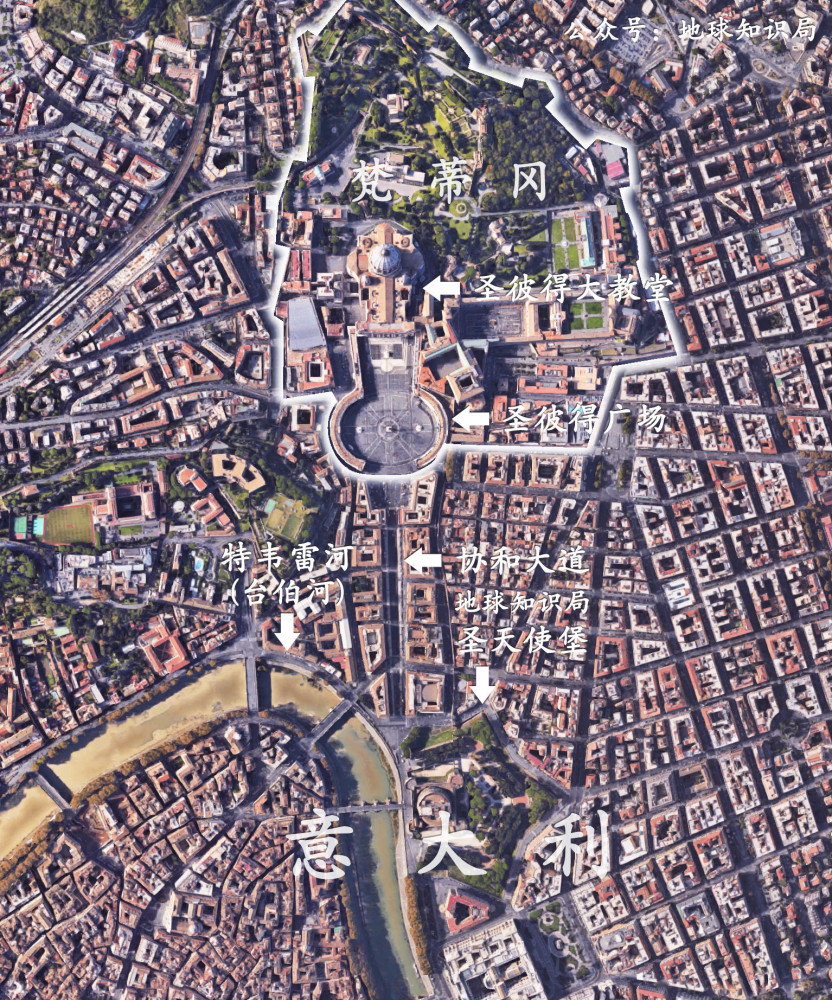 梵蒂冈的规模更像是一个"景区",先观察观察