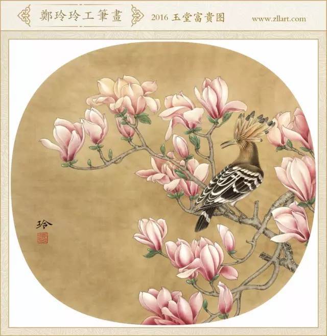 工笔画十二花神欣赏画美人更美