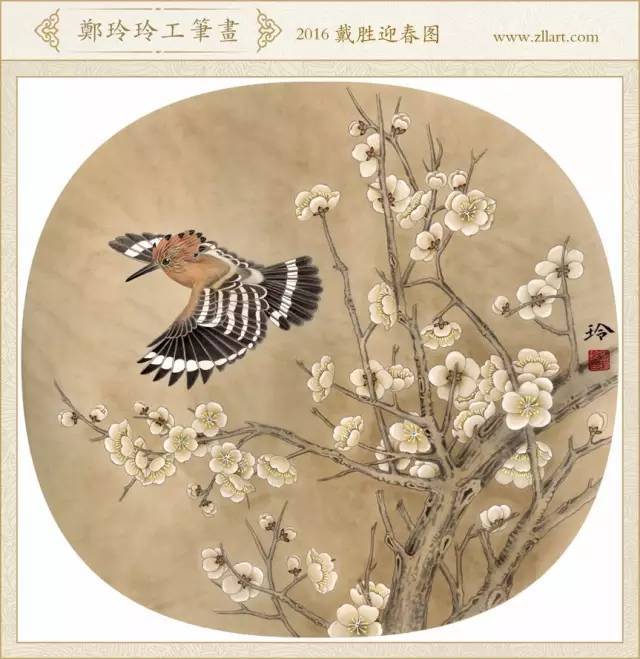 工笔画《十二花神》欣赏,画美人更美