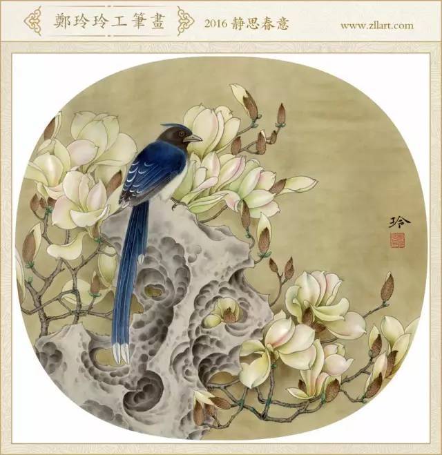 工笔画《十二花神》欣赏,画美人更美