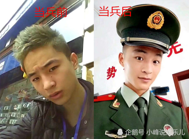 网友争晒从军照,当兵前vs当兵后,怪不得女孩都喜欢兵