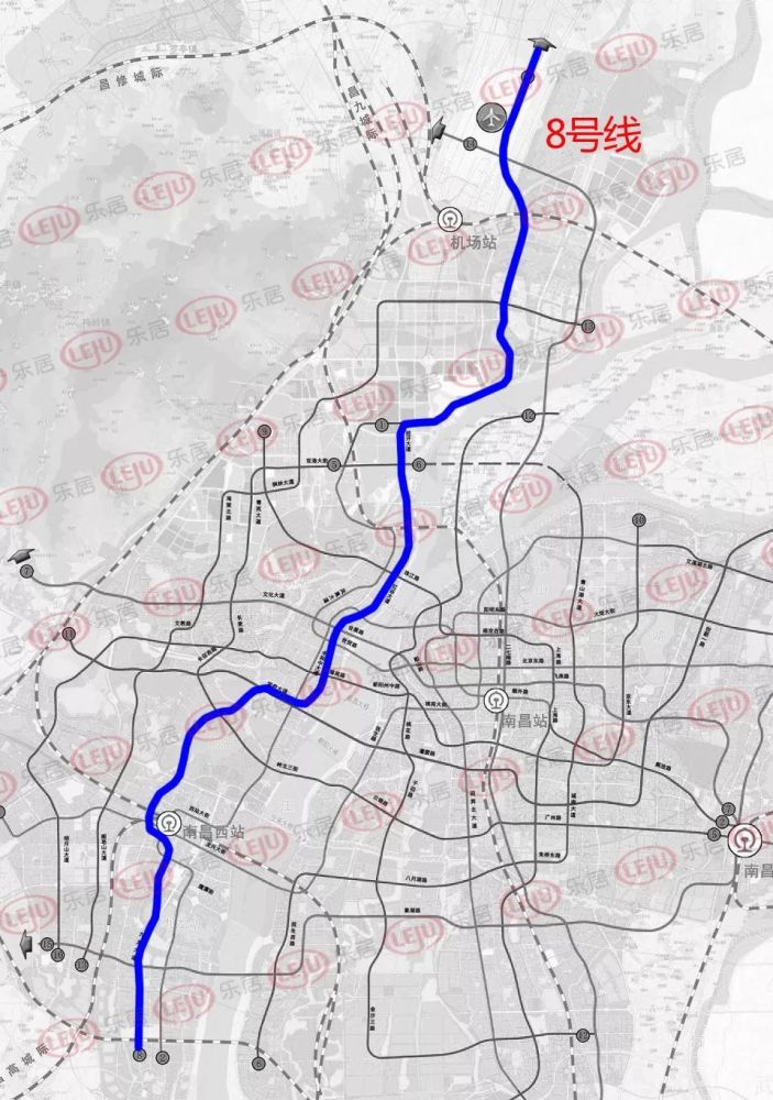 南昌地铁5689号线官方信息释出南昌西二环正式获批