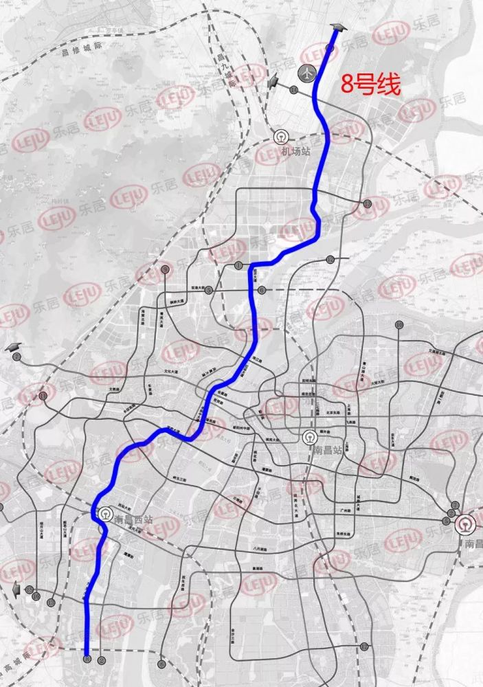 南昌地铁5,6,8,9号线官方信息释出!南昌"西二环"正式