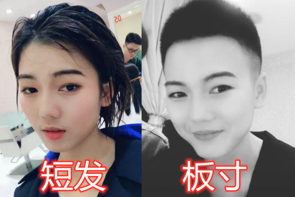 女生不能剃板寸?剃发前:你是我的小可爱,剃发后:兄弟