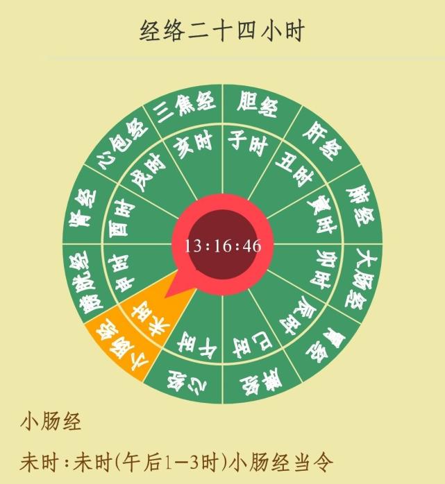 经络二十四小时未时养生的重点为:应在午时1点前用餐,这样才能在小肠