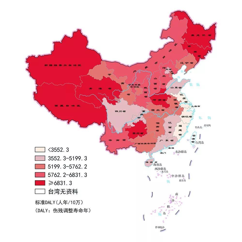 中国疾病负担地图发布:东北、西北心脑血管病高发，黑龙江最严重
