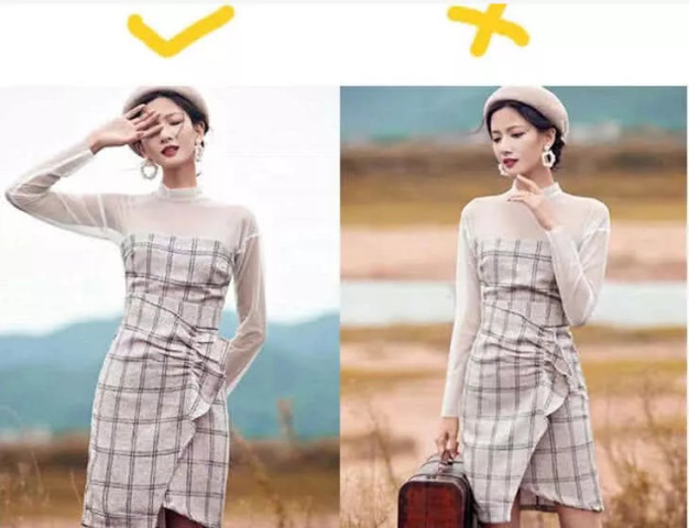 正确拍照姿势vs错误拍照姿势:拒绝