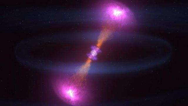 科学家首次证实双中子星并合能产生宇宙喷泉