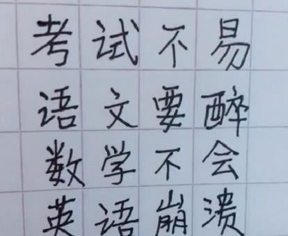 生僻字期末考试版,每一个字都唱出学生们的心声,老师