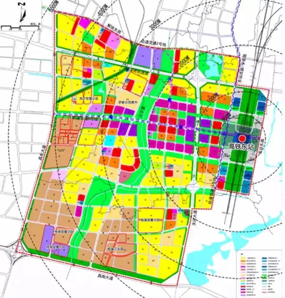 南昌东站高铁新城用地控规图