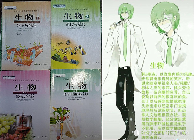 当高中课本"拟人化"后,数学高冷,历史优雅,看到政治