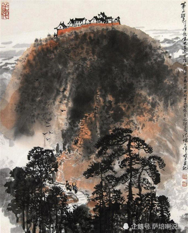 金陵画家擅画秀美山川,范保文山水画作品欣赏