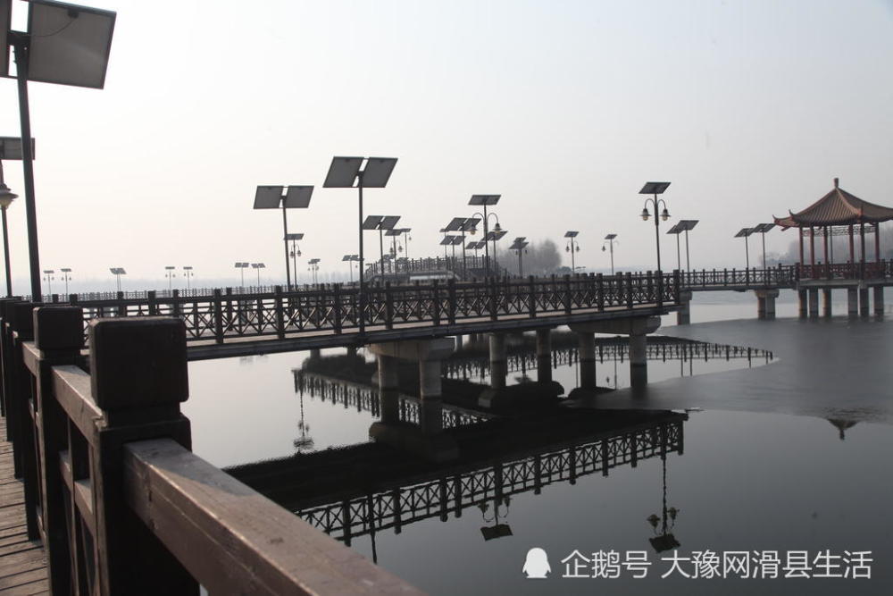 滑县西湖冬季景色,别样的美丽