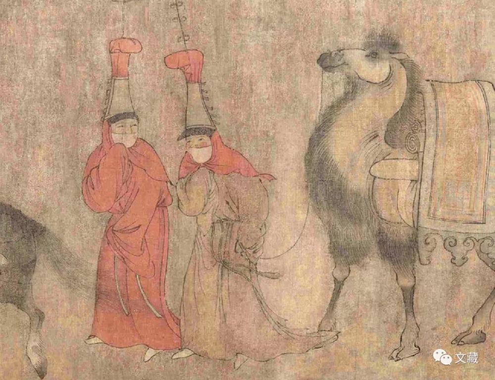 元代磁州窑绘画枕上的蒙元人物形象与服饰
