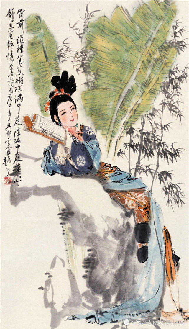曾经画过连环画的国画家,颜梅华人物画作品欣赏