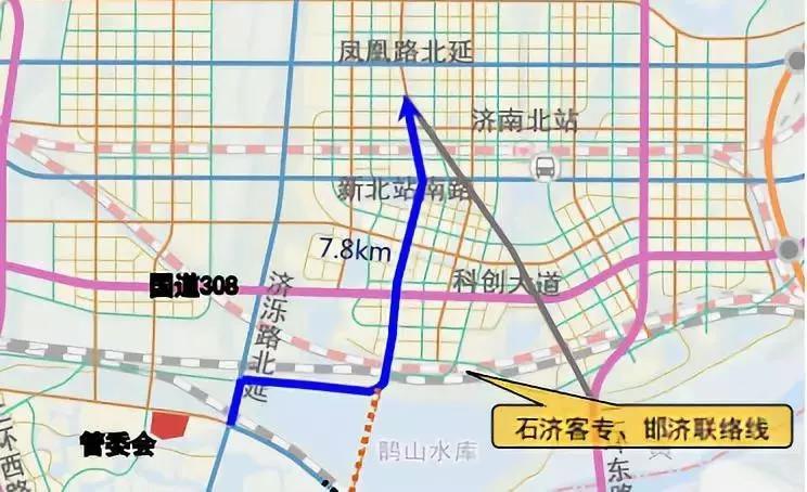 项目工程北起220国道路口,南至济南黄河大桥,规划为城市主(次)干路