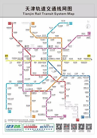 是一个接着一个   开挂的交通建设   将辐射整个天津    n条地铁线