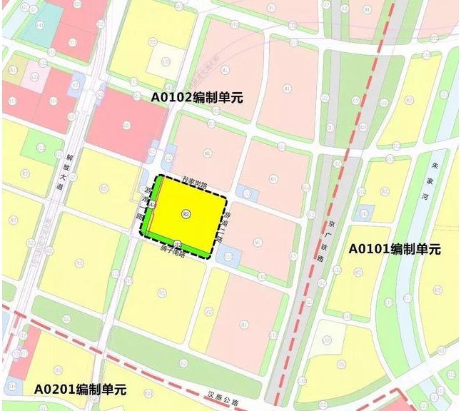 据国土部门公布的《关于武汉市江岸 区a0102编制单元控制性详细规划