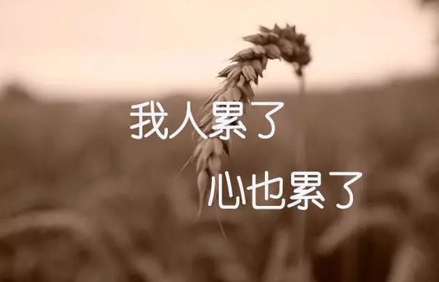 生活好累好压抑的句子,哪一句说到你的心坎上!