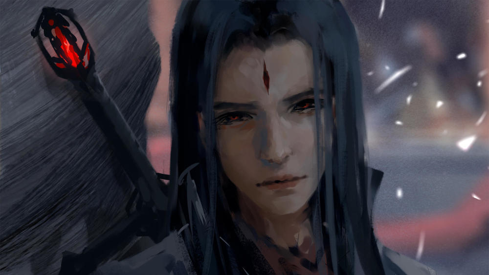 鬼刀·漫画壁纸:黑白圣堂血天使,天剑鬼刀阿修罗;只为