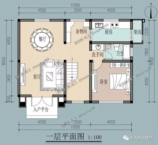 3款进深8米的二层农村小别墅,100平20-25万