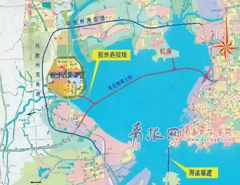 通道, 胶州与青岛主城区距离缩短至20多公里,15分钟车程,将极大增强