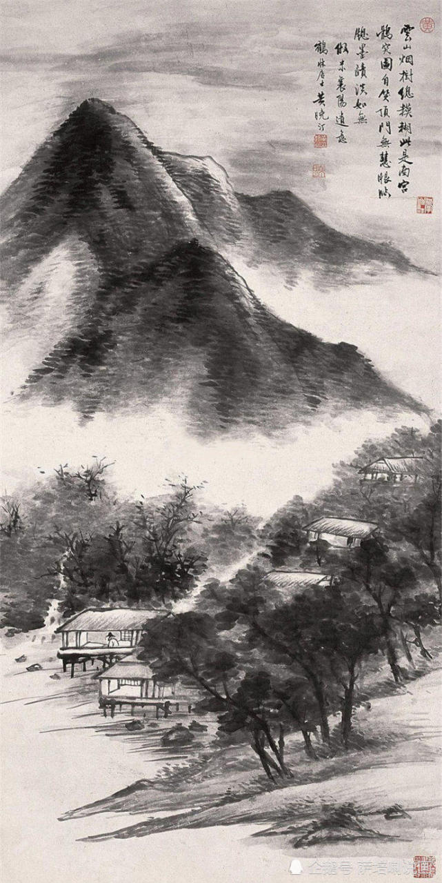 临仿历代名家佳作,清末民初黄晓汀山水画作品欣赏