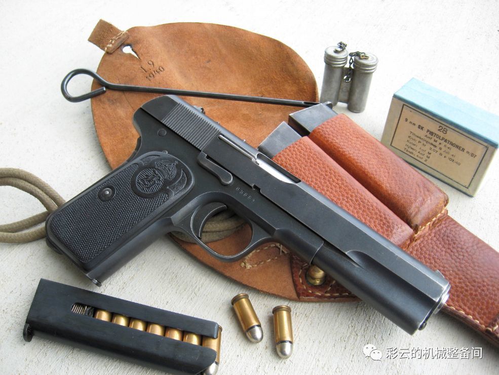 fn m1903手枪和9mm勃朗宁长弹