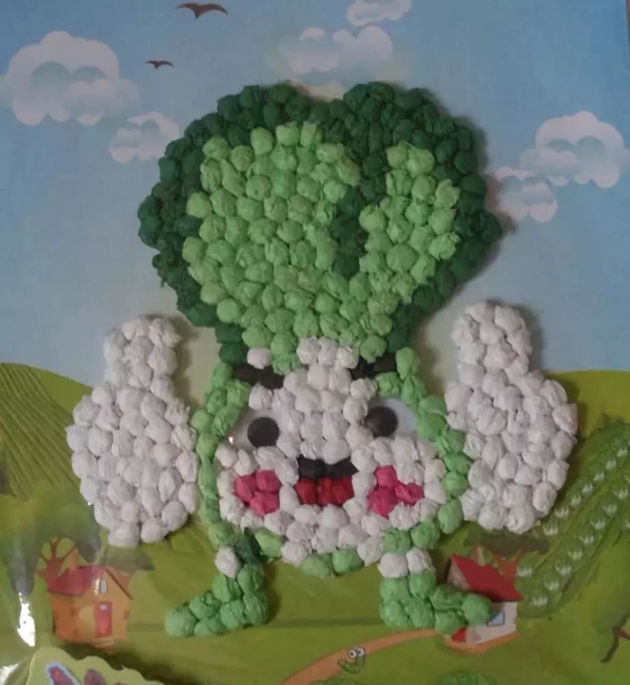 幼儿园揉纸画,搓纸画大全!