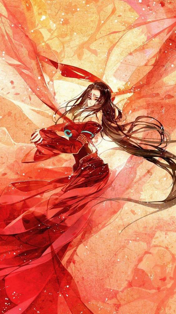 古风·嫁衣·无水印壁纸:陌上公子,眉眼若画,一见之兮