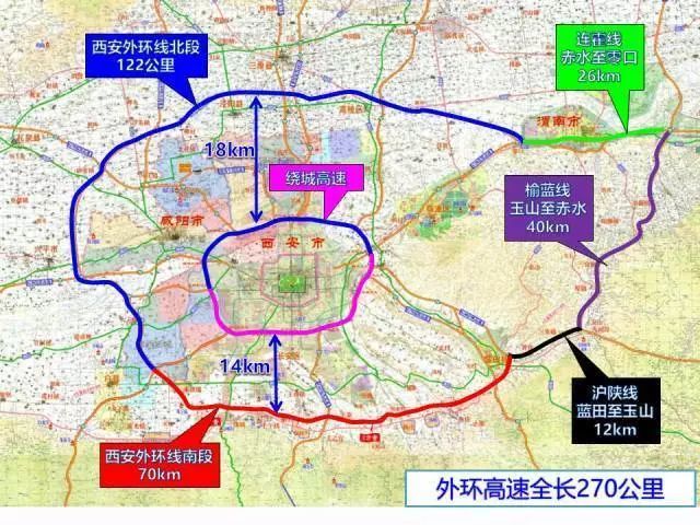 咸阳挺进西安"都市圈",大西安的"五环"来了!