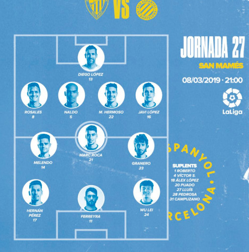 毕尔巴鄂VS西班牙人首发:武磊连续4轮先发出