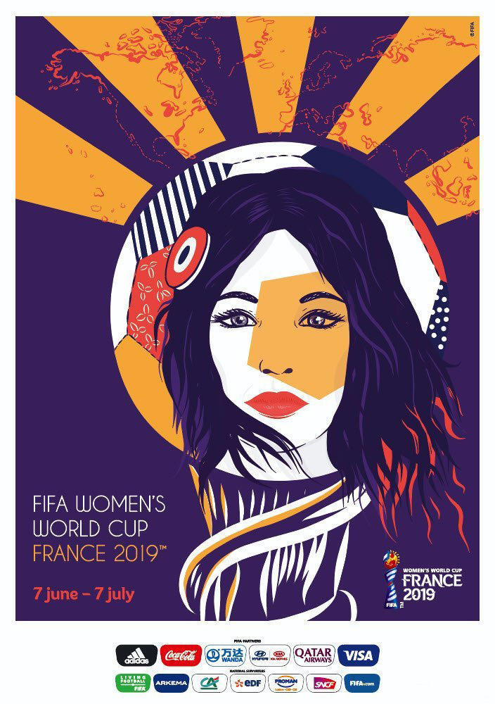 女足世界杯主题海报揭晓:聚焦法国 用足球为女