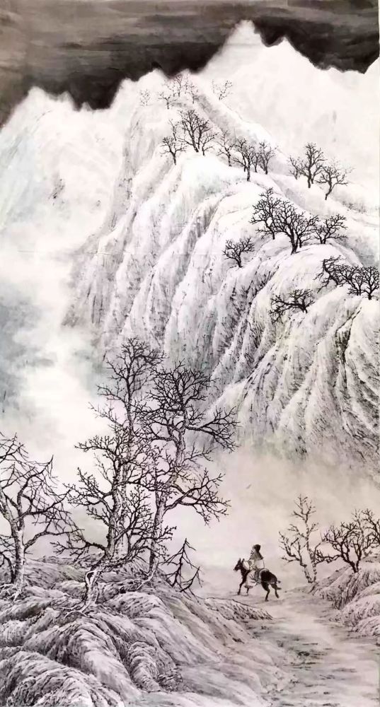 姚志臣丨彩墨和雪景山水画法示范
