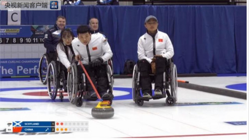 祝贺!中国轮椅冰壶队首获世锦赛冠军