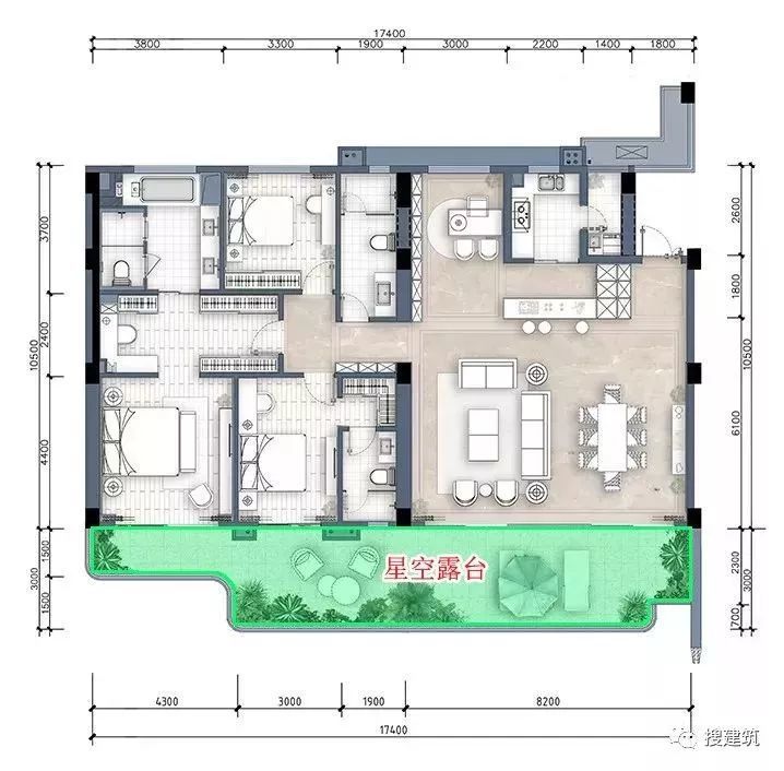 市场青睐的"大横厅"户型合集_腾讯新闻