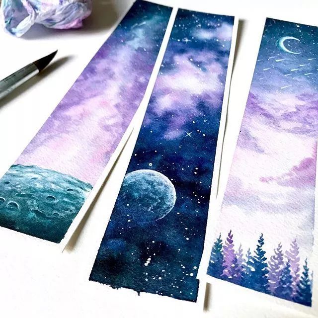 太梦幻了他画的超唯美星空每一张都好喜欢